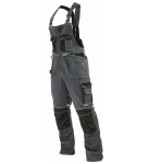 Spodnie robocze ogrodniczki ALLROUND LINE Stalco szare