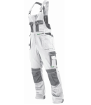 Spodnie robocze ogrodniczki ALLROUND LINE Stalco białe