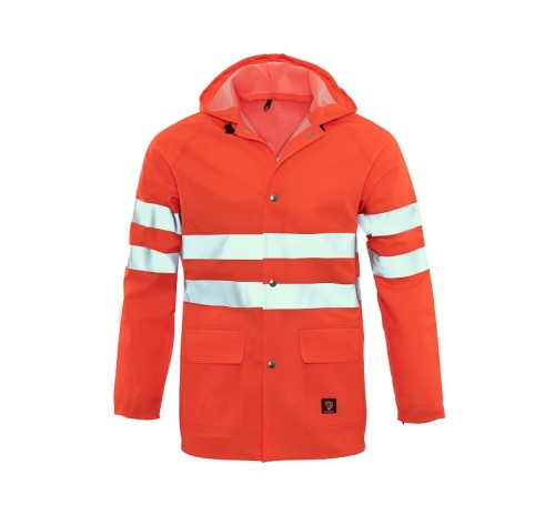 PROBALTIC KURTKA PRZECIWDESZCZOWA FLUO ORANGE PRZÓD.jpg