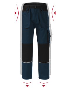 Spodnie robocze do pasa WOODY W01 RIMECK 02 granatowe