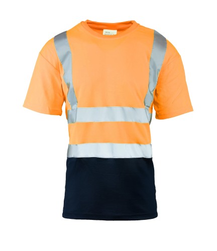 BRIXTON FLASH KOSZULKA Z PASAMI ODBLASKOWYMI POMARAŃCZOWA PRZÓD.jpg