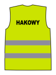 Kamizelka ostrzegawcza z nadrukiem HAKOWY żółta
