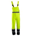 OAHO Spodnie ogrodniczki ocieplane BENEFIT HI-VI Kat.II Klasa 2 Polstar żółte