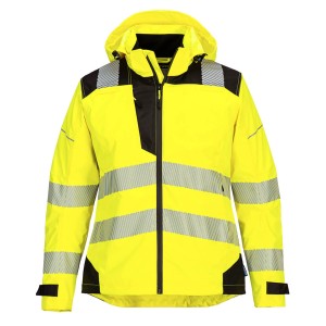 PW389 Damska kurtka przeciwdeszczowa PW3 Hi-Vis Portwest żółta