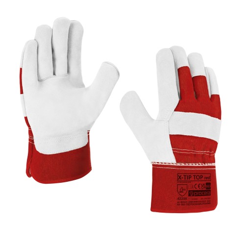 Procera Rękawice wzmocnione skórą X-TIP TOP RED Mistral BHP.jpg