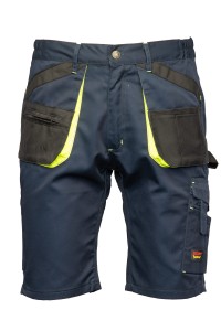APKS Krótkie spodnie robocze szorty BRIXTON PRACTICAL Polstar granat/żółty