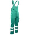 OSOG Spodnie robocze ogrodniczki ocieplane BRIXTON SNOW Polstar pasy odblaskowe zielone Mistral BHP 2.jpg