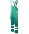 OSOG Spodnie robocze ogrodniczki ocieplane BRIXTON SNOW Polstar pasy odblaskowe zielone Mistral BHP 3.jpg
