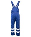 OSOG Spodnie robocze ogrodniczki ocieplane BRIXTON SNOW Polstar pasy odblaskowe niebieskie Mistral BHP 4.jpg