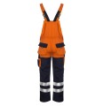 Consorte Spodnie ogrodniczki MARS z pasami odblaskowymi pomarańczowe Mistral BHP 1.jpg