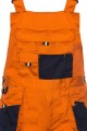 Consorte Spodnie ogrodniczki MARS z pasami odblaskowymi pomarańczowe Mistral BHP 3.jpg