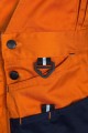Consorte Spodnie ogrodniczki MARS z pasami odblaskowymi pomarańczowe Mistral BHP 6.jpg