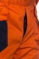 Consorte Spodnie ogrodniczki MARS z pasami odblaskowymi pomarańczowe Mistral BHP 9.jpg
