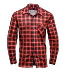AI15 Koszula flanelowa BONO czerwona w kratę Polstar