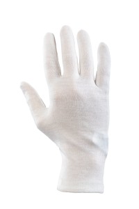 RRB6 Bawełniane rękawice bez ściągacza białe 25 cm Polstar