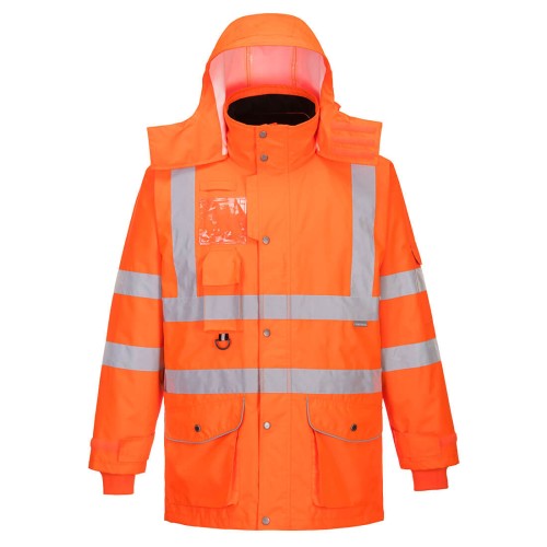 Portwest RT27 Oddychająca kurtka ostrzegawcza 7w1 Hi-Vis do ruchu ulicznego Mistral BHP.jpg