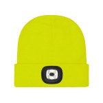 Czapka zimowa z latarką LED żółta dziana LED YELLOW Procera