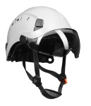 H4NE Kask ochronny hełm NEO ABS 6-punktowa więźba wewnętrzne okulary biały Polstar 