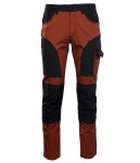 AISP Spodnie robocze do pasa SEVEN KINGS TRAIL LIGHT Polstar trekkingowe mahoń/czarny