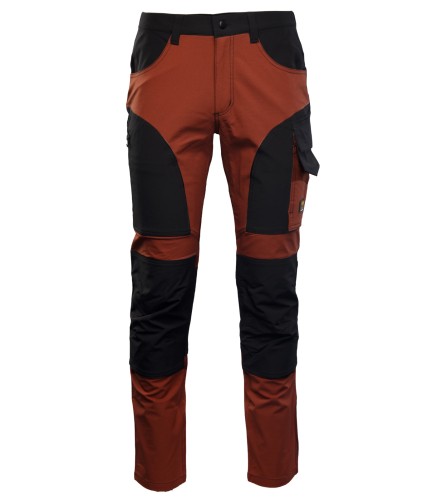 AISP Spodnie robocze do pasa SEVEN KINGS TRAIL Polstar trekkingowe mahoń-czarny Mistral BHP 1.jpg