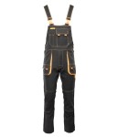 ASOG Spodnie robocze ogrodniczki BRIXTON SPARK Polstar czarne