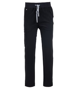 MP04 Męskie spodnie medyczne do pasa Mynts Straight Leg Pants Men MMP004 black czarne Polstar