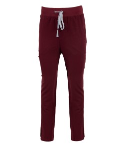 MP04 Męskie spodnie medyczne do pasa Mynts Straight Leg Pants Men MMP004 burgund Polstar