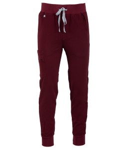 MP03 Męskie spodnie medyczne do pasa Mynts Jogger Pants Men MMP003 burgund Polstar