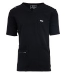 MT03 Męska bluza medyczna V-Neck Pocket Genius ScrubTop MMT003 black czarna Polstar