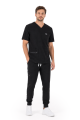 Polstar MT03 Męska bluza medyczna V-Neck Pocket Genius ScrubTop MMT003 czarna Mistral BHP 2.png