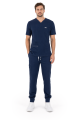 Polstar MT03 Męska bluza medyczna V-Neck Pocket Genius ScrubTop MMT003 midnight navy granatowy Mistral BHP 2.png