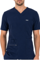 Polstar MT03 Męska bluza medyczna V-Neck Pocket Genius ScrubTop MMT003 midnight navy granatowy Mistral BHP 11.png