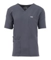 Polstar MT03 Męska bluza medyczna V-Neck Pocket Genius ScrubTop MMT003 moonstone gray szara Mistral BHP 1.jpg