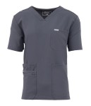 MT03 Męska bluza medyczna V-Neck Pocket Genius ScrubTop MMT003 moonstone grey szara Polstar