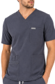 Polstar MT03 Męska bluza medyczna V-Neck Pocket Genius ScrubTop MMT003 moonstone gray szara Mistral BHP 13.png