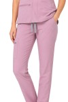 MP02 Damskie spodnie medyczne do pasa MYNTS Straight Leg Pants Women WMP002 Rose Water Polstar