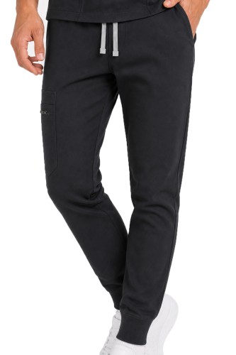 MP03 Męskie spodnie medyczne do pasa Mynts Jogger Pants Men MMP003 black czarne Polstar 1.jpg