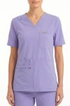 MT01 Damska bluza medyczna MYNTS V-Neck Pocket Genius Scrub Top Women WMT001 Lavender Polstar