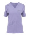 Polstar MT01 Damska bluza medyczna MYNTS V-Neck Pocket Genius Scrub Top Women WMT001 Lavender Mistral BHP 2.jpg