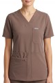 Polstar MT01 Damska bluza medyczna MYNTS V-Neck Pocket Genius Scrub Top Women WMT001 Sahara Mokka Mistral BHP 1.jpg