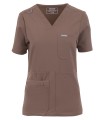 Polstar MT01 Damska bluza medyczna MYNTS V-Neck Pocket Genius Scrub Top Women WMT001 Sahara Mokka Mistral BHP 2.jpg