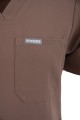 Polstar MT01 Damska bluza medyczna MYNTS V-Neck Pocket Genius Scrub Top Women WMT001 Sahara Mokka Mistral BHP 12.jpg