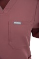 Polstar MT01 Damska bluza medyczna MYNTS V-Neck Pocket Genius Scrub Top Women WMT001 Terra Rose Mistral BHP 12.jpg