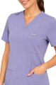 Polstar MT02 Damska bluza medyczna MYNTS V-Neck Two Pockets Scrub Top Women WMT002 Lavender Mistral BHP 1.png