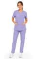 Polstar MT02 Damska bluza medyczna MYNTS V-Neck Two Pockets Scrub Top Women WMT002 Lavender Mistral BHP 3.png