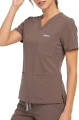 Polstar MT02 Damska bluza medyczna MYNTS V-Neck Two Pockets Scrub Top Women WMT002 Sahara Mokka Mistral BHP 1.png