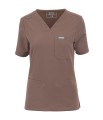 Polstar MT02 Damska bluza medyczna MYNTS V-Neck Two Pockets Scrub Top Women WMT002 Sahara Mokka Mistral BHP 2.jpg
