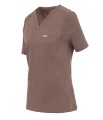 Polstar MT02 Damska bluza medyczna MYNTS V-Neck Two Pockets Scrub Top Women WMT002 Sahara Mokka Mistral BHP 4.jpg