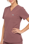 MT02 Damska bluza medyczna MYNTS V-Neck Two Pockets Scrub Top Women WMT002 Terra Rose Polstar