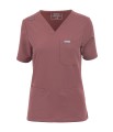 Polstar MT02 Damska bluza medyczna MYNTS V-Neck Two Pockets Scrub Top Women WMT002 Terra Rose Mistral BHP 2.jpg